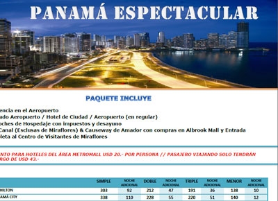 Paquetes Panama